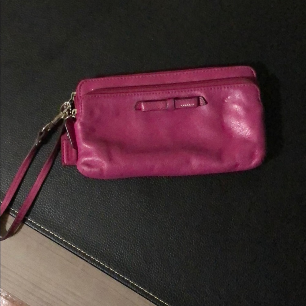 Pink Coach Wallet